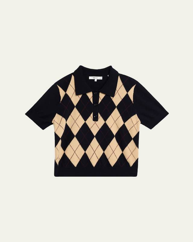 The Argyle Short-Sleeve Polo Sweat